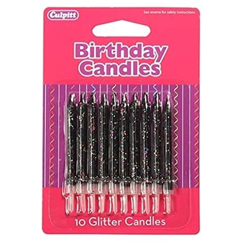Birthday Candles with Black
