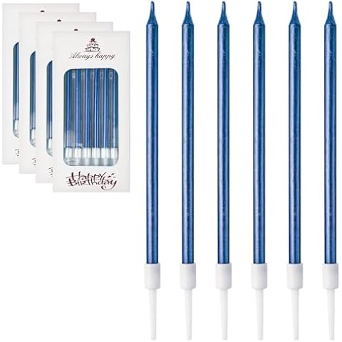 Birthday Candles with Blue