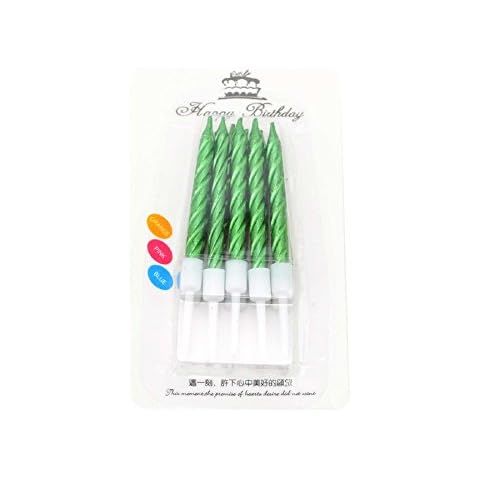 Birthday Candles with Green