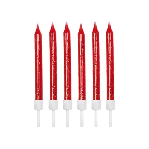 Birthday Candles with Red