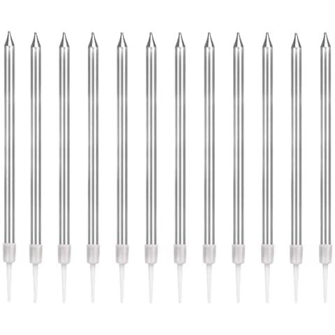 Birthday Candles with Silver