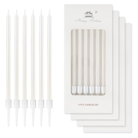 Birthday Candles with White