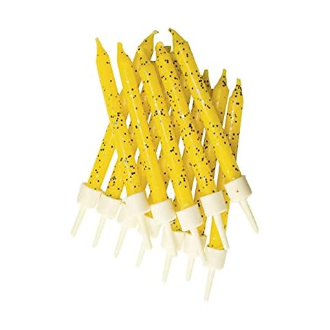 Birthday Candles with Yellow