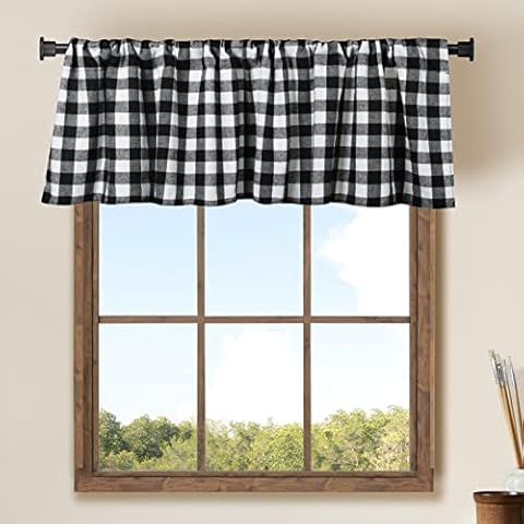 Checked Window Valances