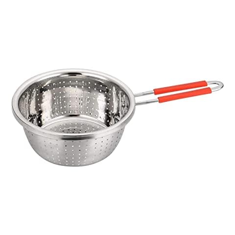 clouh steel spider strainer skimmer ladle, strainer spider skimmers for  kitchen cooking and frying (dia. 14cm)