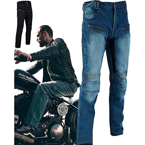 Denim Protective Motorbike Trousers