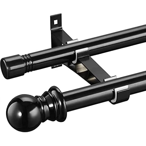 Double Window Curtain Rods