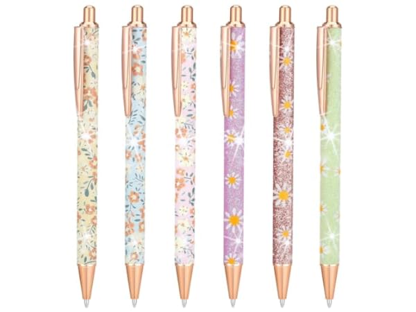Floral Retractable Ballpoint Pens thumbnail