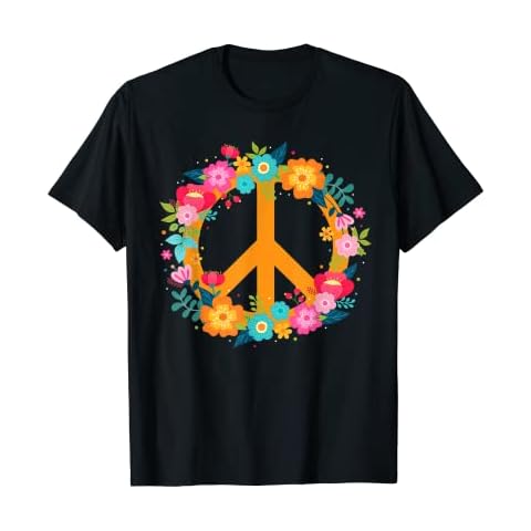 Flowers & Hippy Shirt Design thumbnail