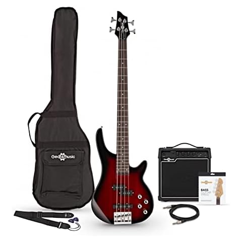 gear4music Electric Bass Guitars