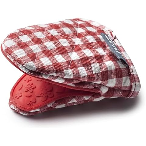 Gingham Oven Mitts