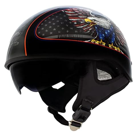 Gloss Motorbike Half Helmets