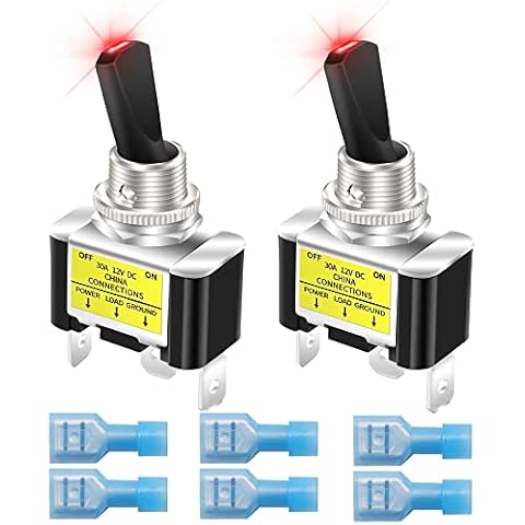 Illuminated Car Toggle Switches