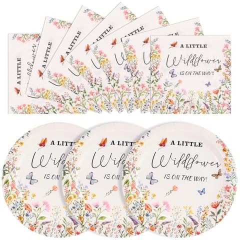 Kids' Floral Party Plates