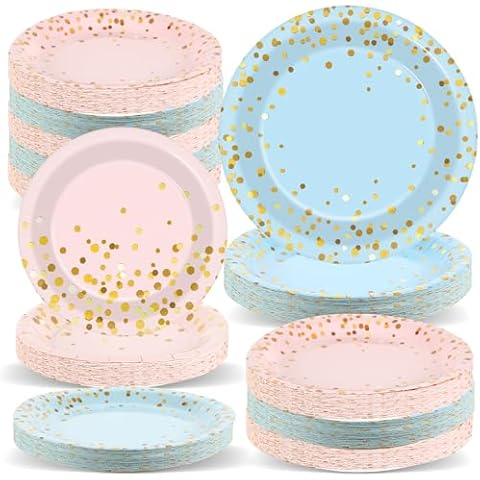 Kids' Gender Reveal Party Plates