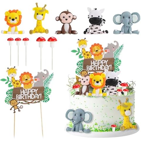 Kids' Jungle Cake Toppers
