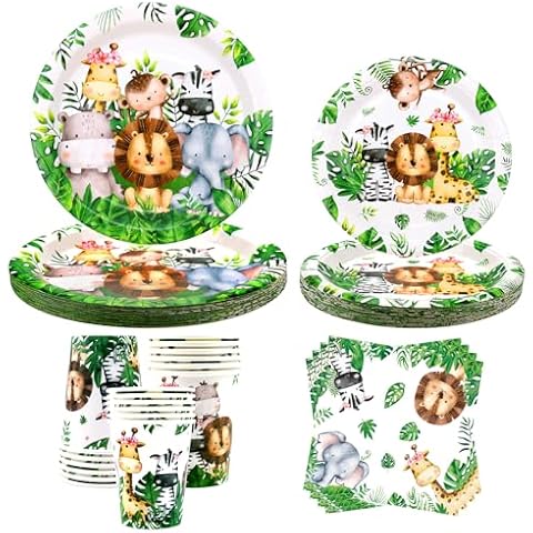 Kids' Jungle Party Plates