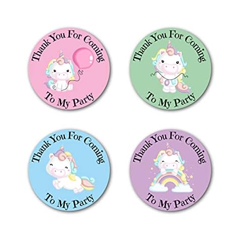 Kids' Unicorns Party Stickers