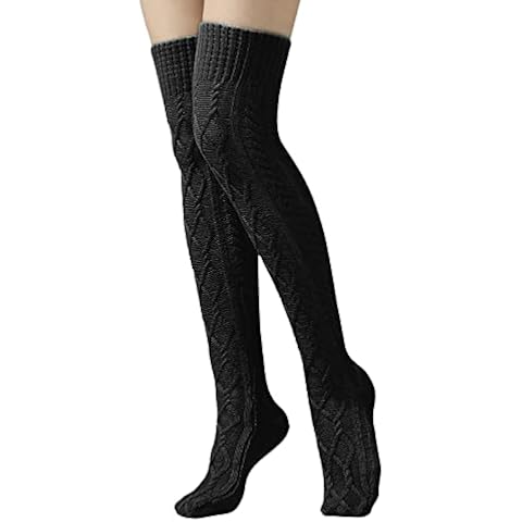 Knitted Knee-High Socks for Women
