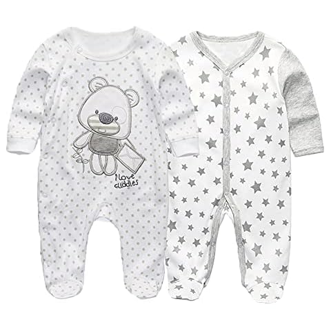 Long Sleeve Sleepsuits for Baby Boys