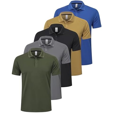 Moisture Wicking Golf Polos for Men