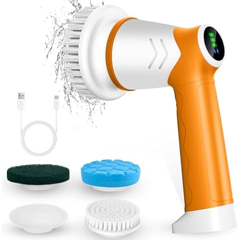 Orange Cleaning Scrubbers