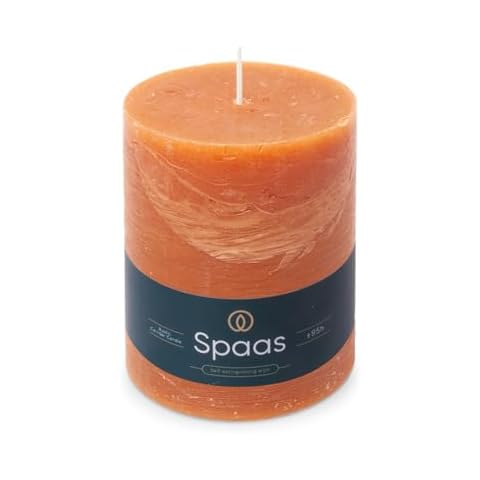 Orange Pillar Candles