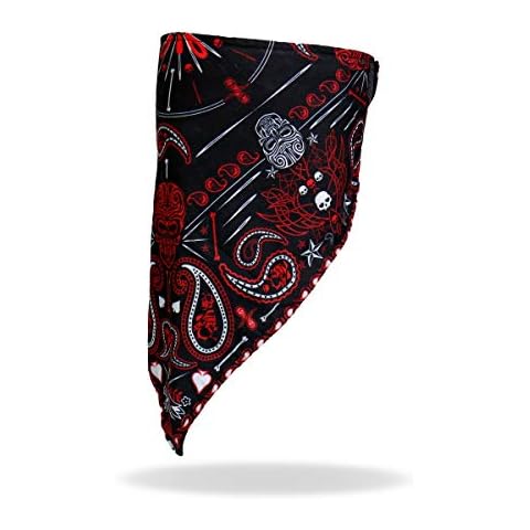 Paisley Motorbike Face Masks