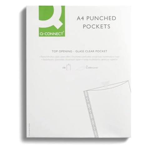 Q-CONNECT Punched Binder Pockets