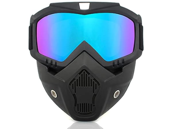Removable Face Mask Motorbike Goggles thumbnail