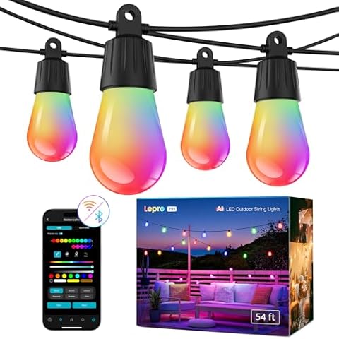 RGB Outdoor String Lights