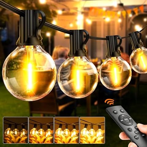 Timer Outdoor String Lights