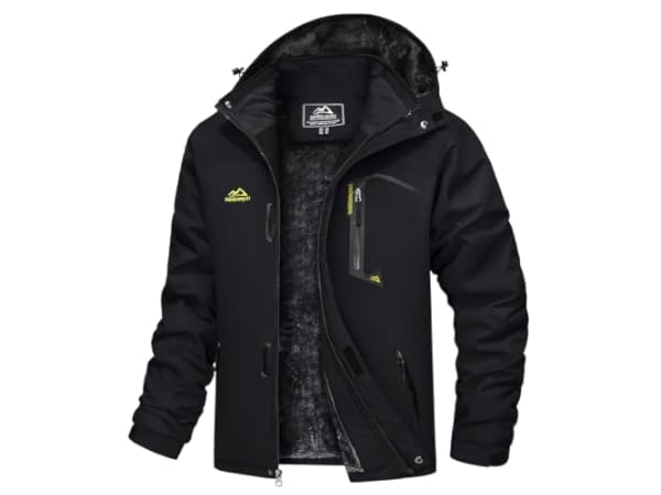 Men's Waterproof Breathable Loose Zip Ski Suit Jacket
