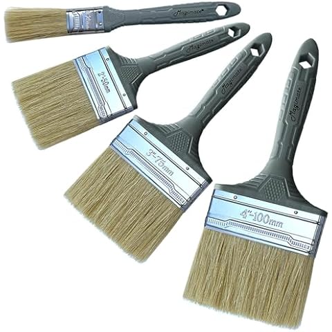 Wood Bristle Paint Brushes