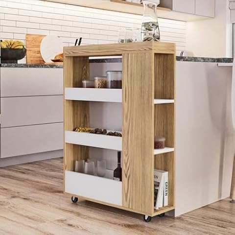 Wood Kitchen Storage Carts