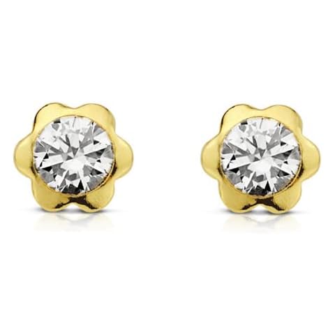 Yellow Gold Earrings for Girls