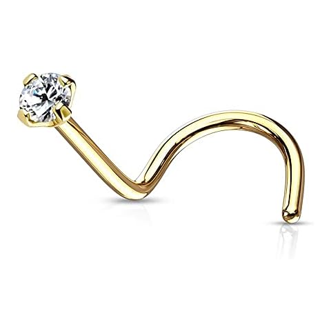 Yellow Gold Piercing Screws