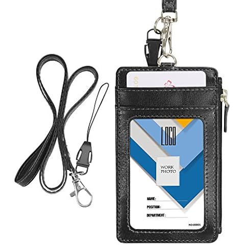Zipper Badge Holders