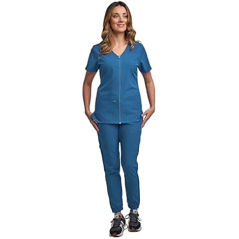 Zipper Scrub Bottoms